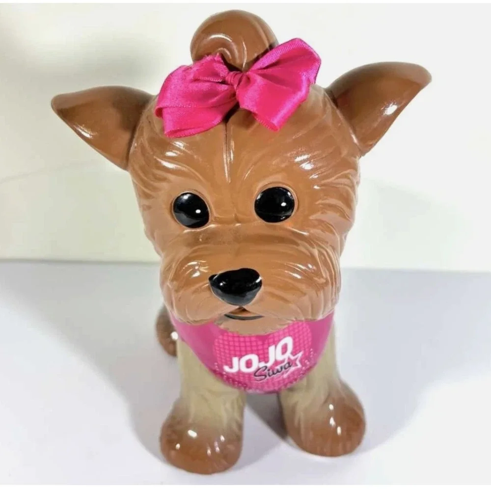 JoJo Siwa BOW-BOW Yorkie DOG Puppy Piggy Coin CERAMIC BANK 9